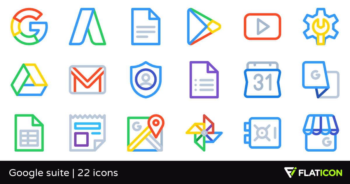 1200x630 Google Suite Free Icons