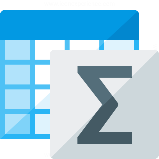 512x512 Iconexperience G Collection Spreadsheet Sum Icon
