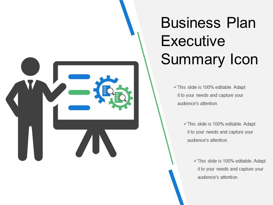 960x720 Business Plan Executive Summary Icon Powerpoint Presentation