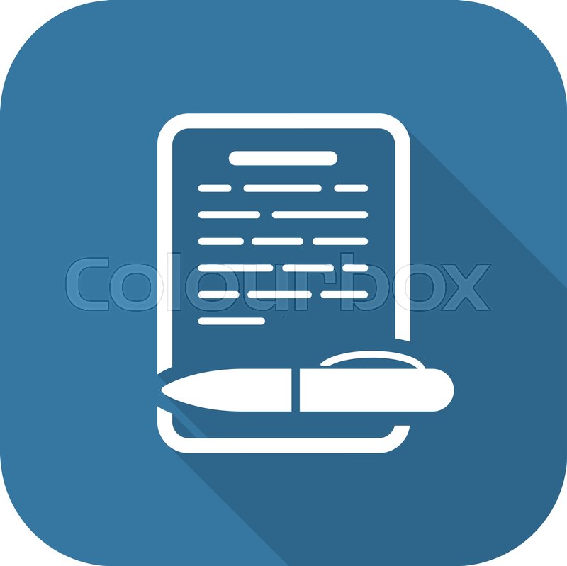 800x799 Summary Icon Business Concept Flat Stock Vector Colourbox