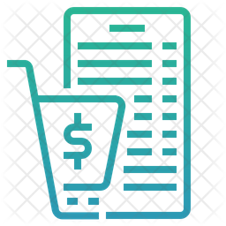 256x256 Cart Summary Icon Of Gradient Style