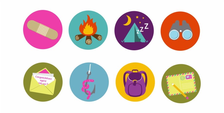 Summer Camp Illustration Icons Free Vector And Png 920x465 Summer Camp Illustration Icons Free Vector And Png