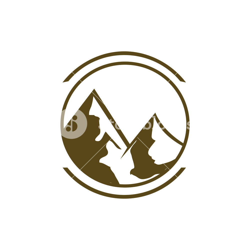 Mountain Logo Design, Drawn Graphic Icon Of The Tops Of Mountains 1000x1000 Mountain Logo Design, Drawn Graphic Icon Of The Tops Of Mountains