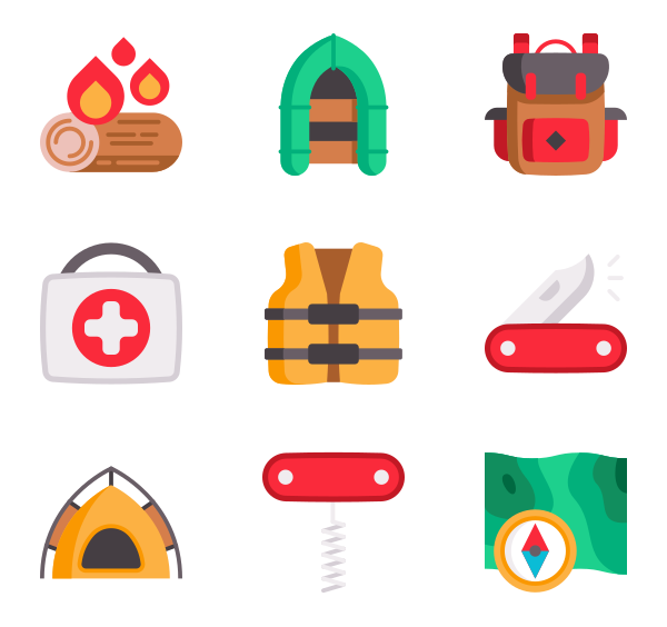 Summer Camp Icon Packs 600x564 Summer Camp Icon Packs