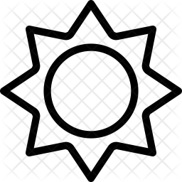 256x256 Summer Icon Of Line Style