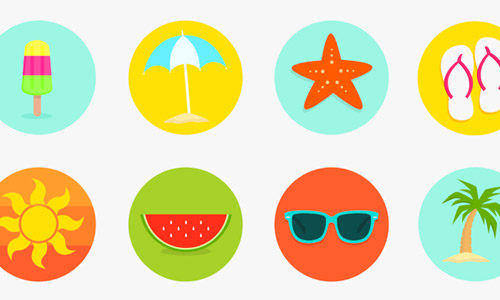 500x300 A Hot Collection Of Free Summer Icons You Should Have Naldz Graphics