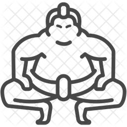 256x256 Sumo Icon Of Line Style