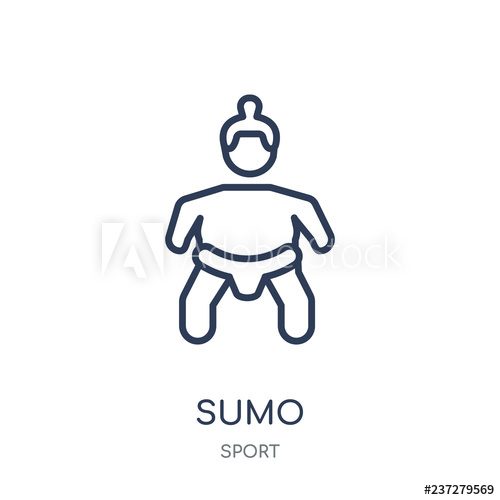 500x500 Sumo Icon Sumo Linear Symbol Design From Sport Collection