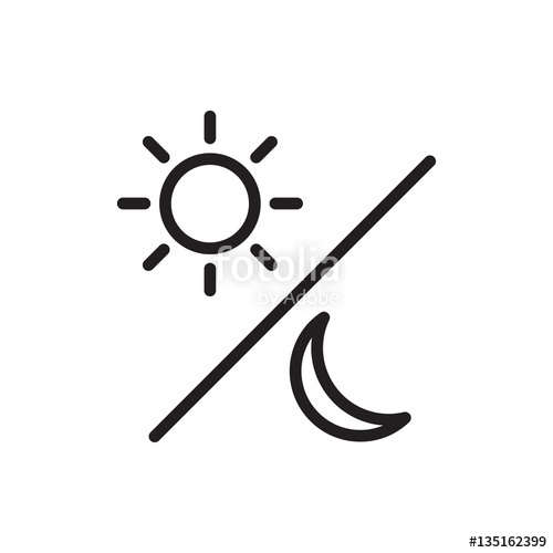 500x500 Sun And Moon Icon Illustration Stock Image And Royalty Free