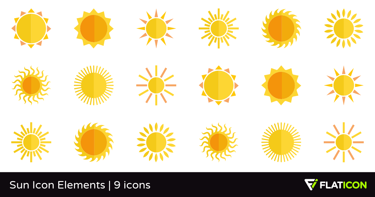 1200x630 Sun Icon Elements Free Icons