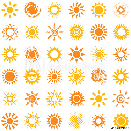 500x500 Sun Icon Collection
