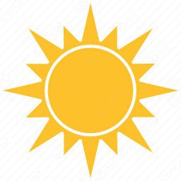 256x256 Hot Sun Icon