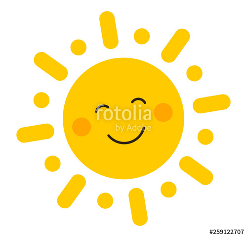500x479 Cute Smiling Sun Icon Stock Image And Royalty Free Vector