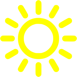 256x256 Yellow Sun Icon