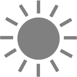 256x256 Gray Sun Icon