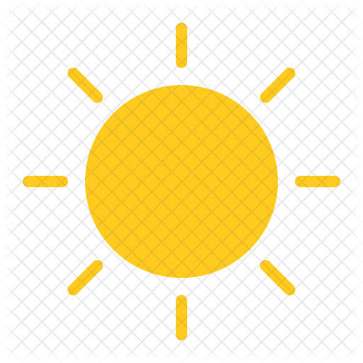 512x512 Sun Icon Of Flat Style