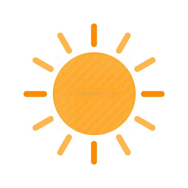 600x600 Sun Flat Multicolor Icon