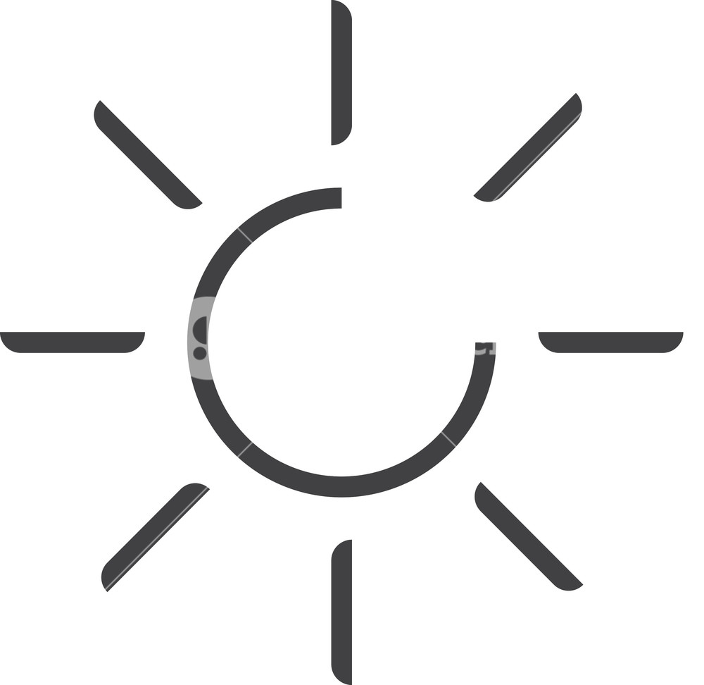 1000x972 Sun Minimal Icon Royalty Free Stock Image