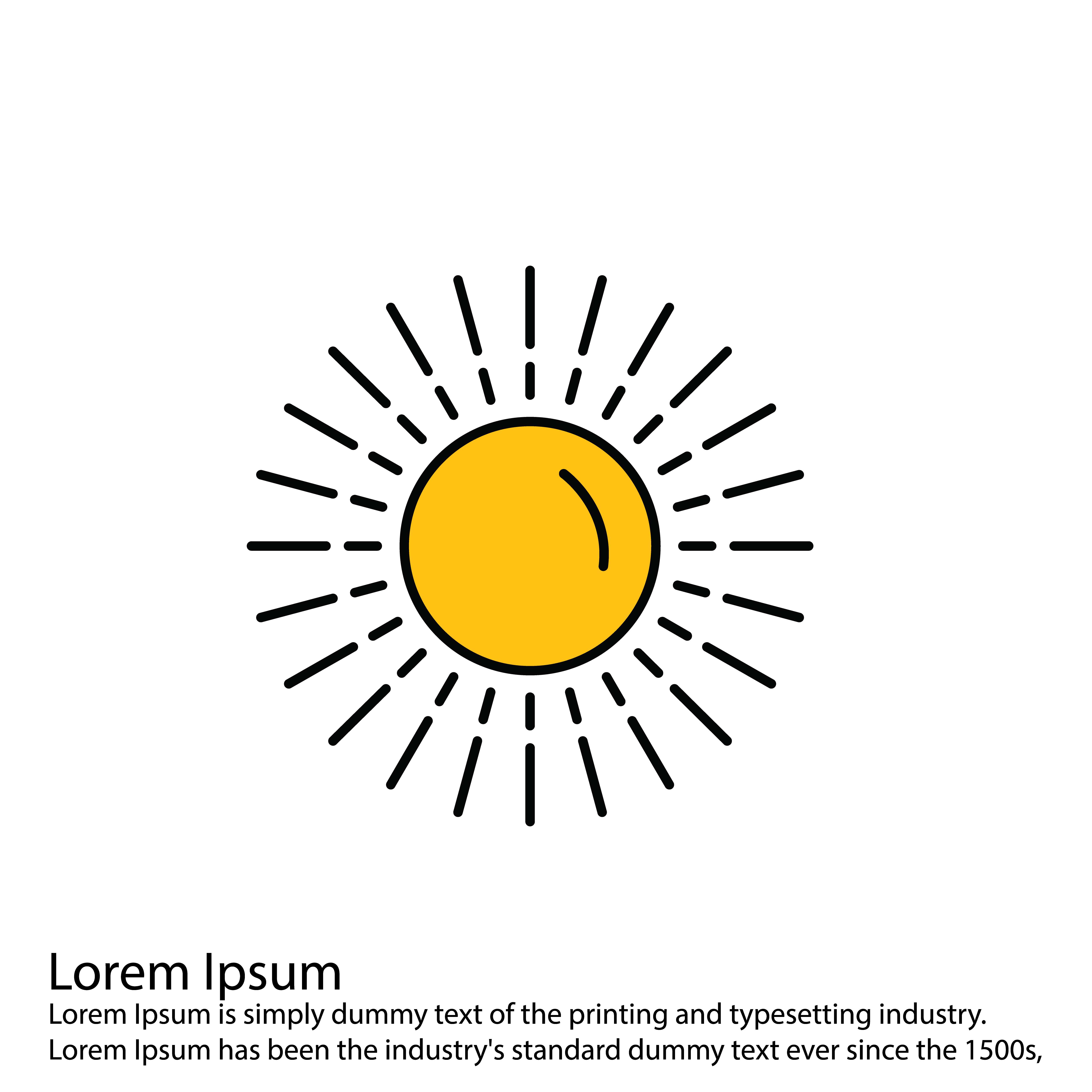 5120x5120 Vector Sun Icon