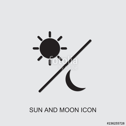 500x500 Sun And Moon Icon Filled Sun And Moon Icon From Time Collection
