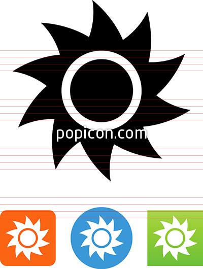 400x530 Sun With Rays Icon