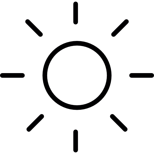 512x512 Sun Beaming With Light Rays Icons Free Download