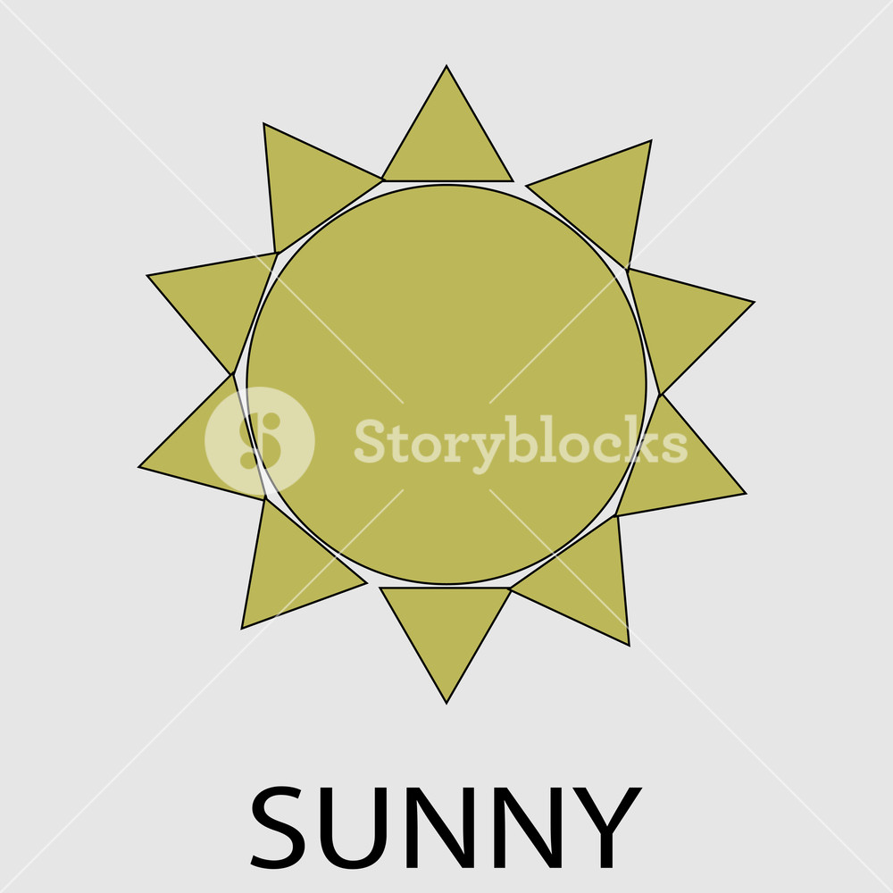 1000x1000 Sunny Weather Icon Forecast Sun, Meteorology Climate, Clear