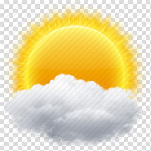512x512 Yellow Sun With Clouds Illustration, Cloud Rain Computer Icons Sky