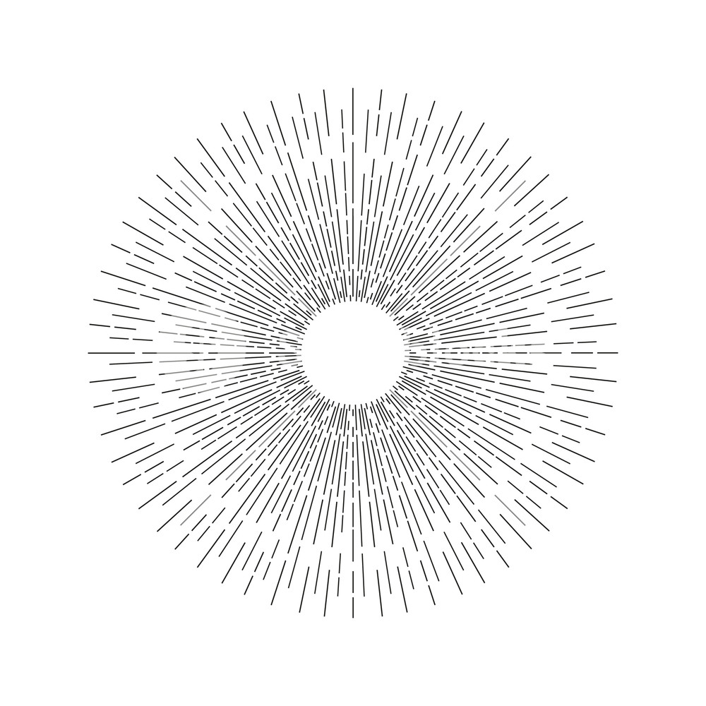 1000x1000 Sunburst Sun Burst Or Sunlight Line Art Vector Icon For Apps
