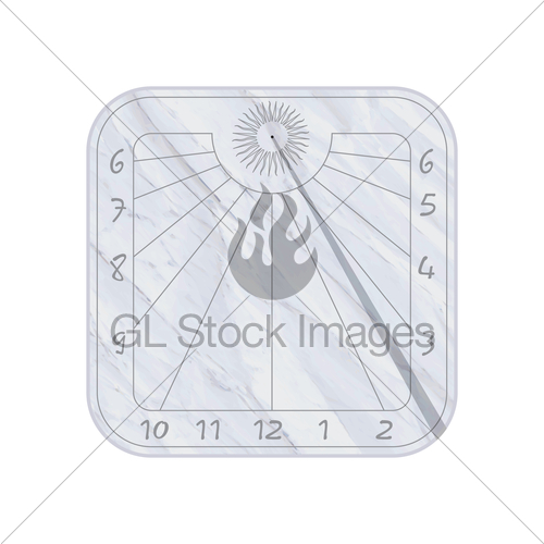 500x500 Sundial Icon Gl Stock Images