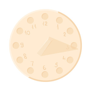 300x300 Sundial Icon In Cartoon Style On A White Background Royalty Free