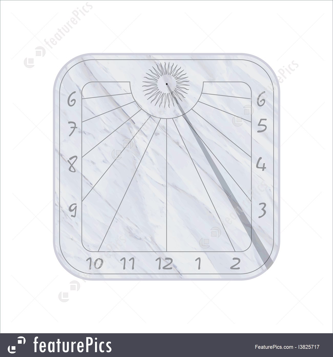 1300x1392 Illustration Of Sundial Icon