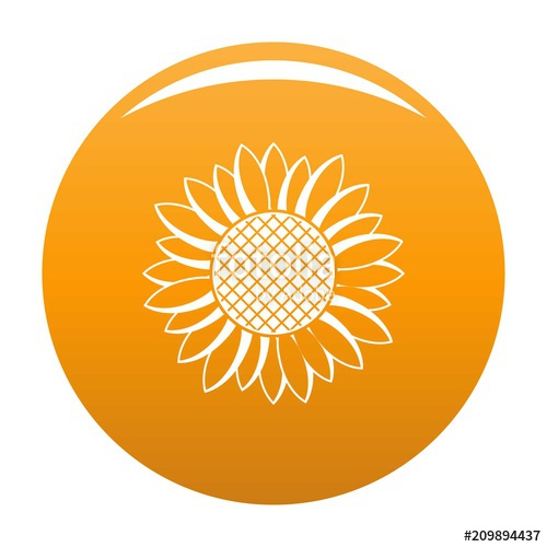 500x500 Nice Sunflower Icon Simple Illustration Of Nice Sunflower Vector