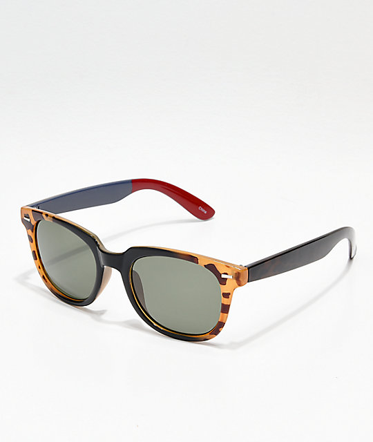540x640 Icon Eyewear Two Tone Black Tortoise Sunglasses Zumiez