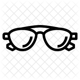 256x256 Sunglasses Icon Of Line Style