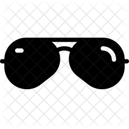 256x256 Sunglasses Icon Of Glyph Style