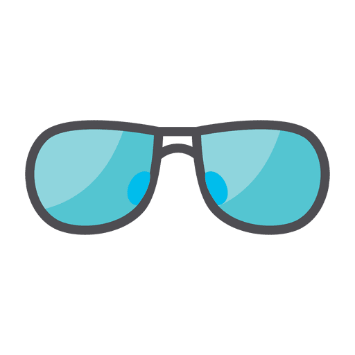 512x512 Flat Blue Sunglass Icon