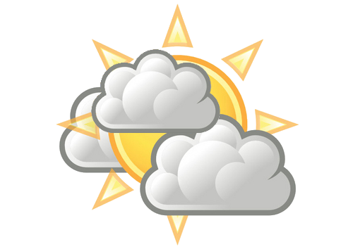 500x354 Weather Channel Mostly Sunny Icon Images