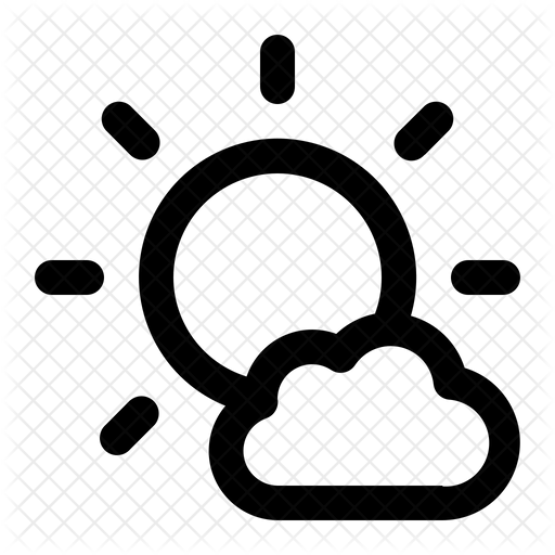512x512 Sunny Weather Icon Of Line Style