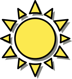 232x254 Sunny Weather Icon