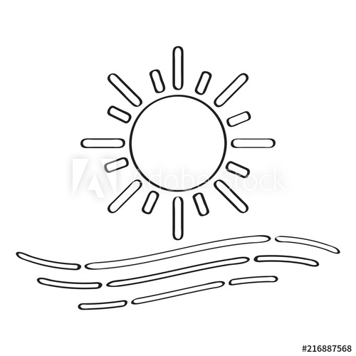 500x500 Isolated Sunny Weather Icon