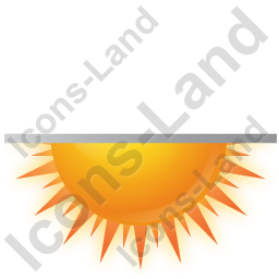 256x256 Sunset Icon, Pngico Icons
