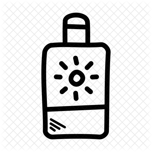 512x512 Sunscreen Icon Of Doodle Style