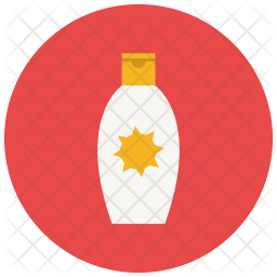 256x256 Sunscreen Icon Of Flat Style