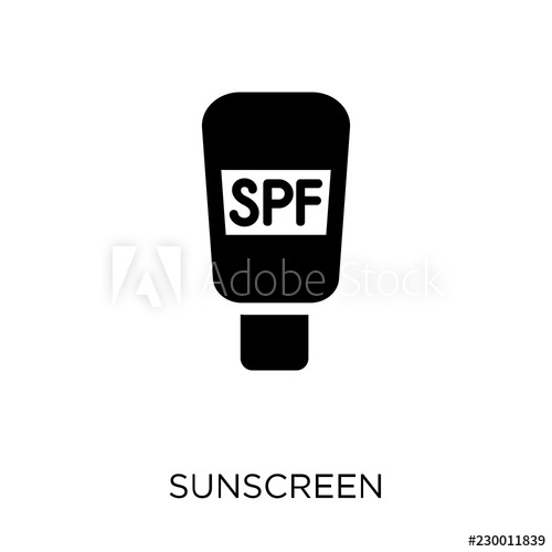 500x500 Sunscreen Icon Sunscreen Symbol Design From Summer Collection