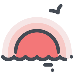 256x256 Sunset Icon