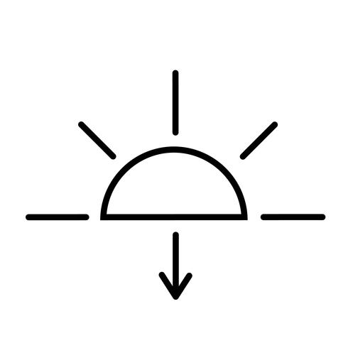 490x490 Sunset Icon Vector