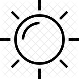 256x256 Sun Icon Of Line Style