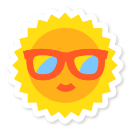 256x256 Sunshine Icon Swarm App Sticker Iconset Sonya