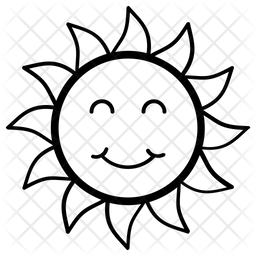 256x256 Sunshine Icon Of Line Style